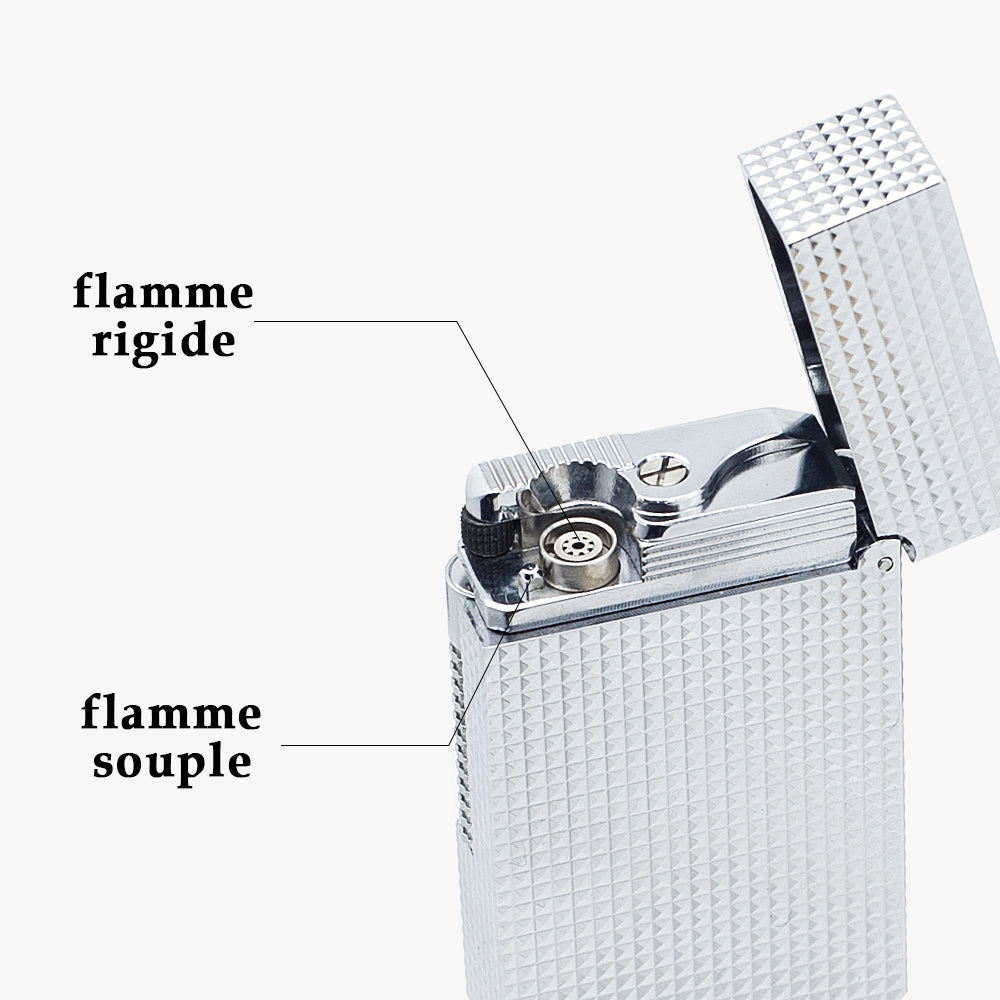 Dupont Diamond Head Switchable Dual Flame Lighter #600