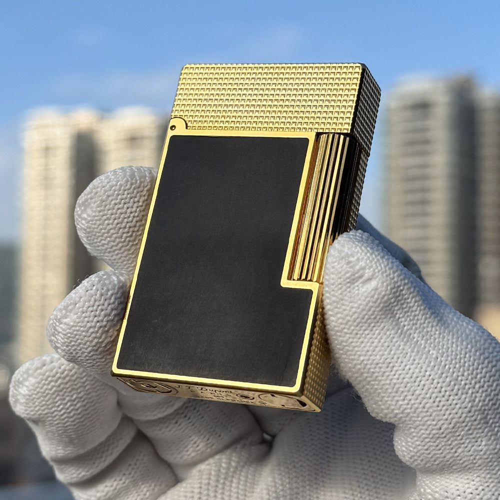 S.T. Dupont Ligne 2 Frosted lighter with Lattice Engraving Craftsmanship#115