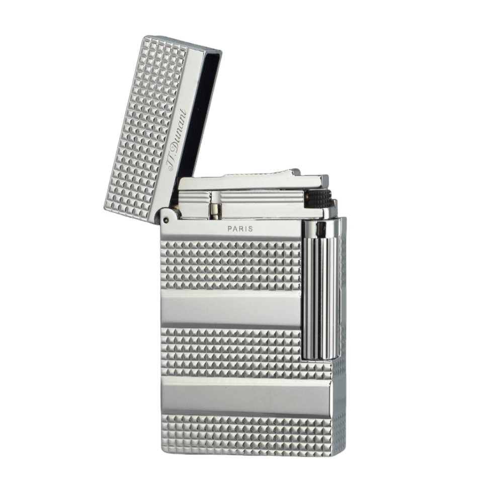 JT Dunant Lighter Three Lines Engraved Design #036