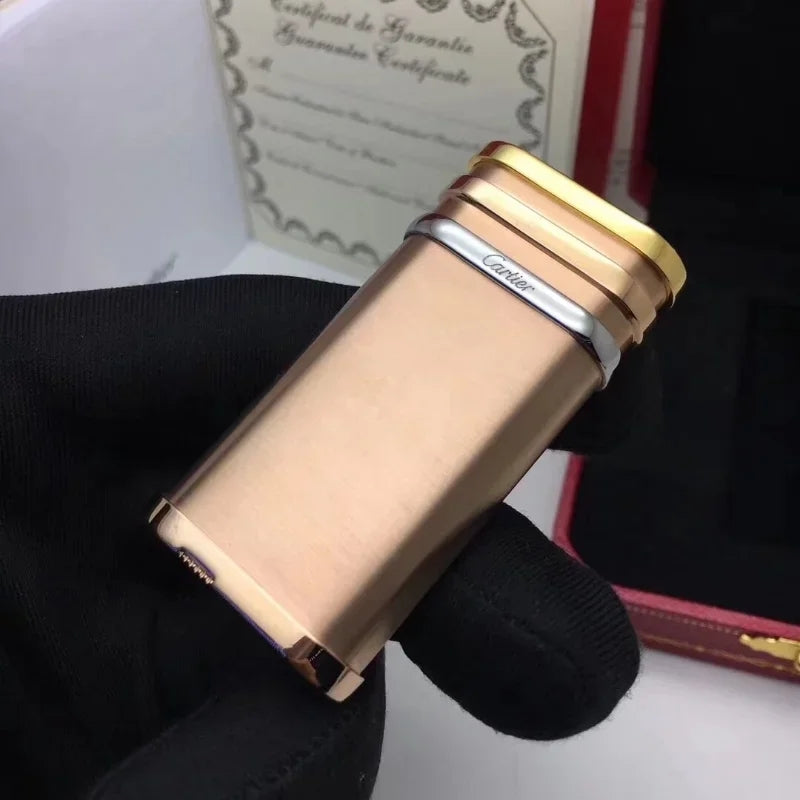 Cartier Rose Gold Minimalist Metal Lighter