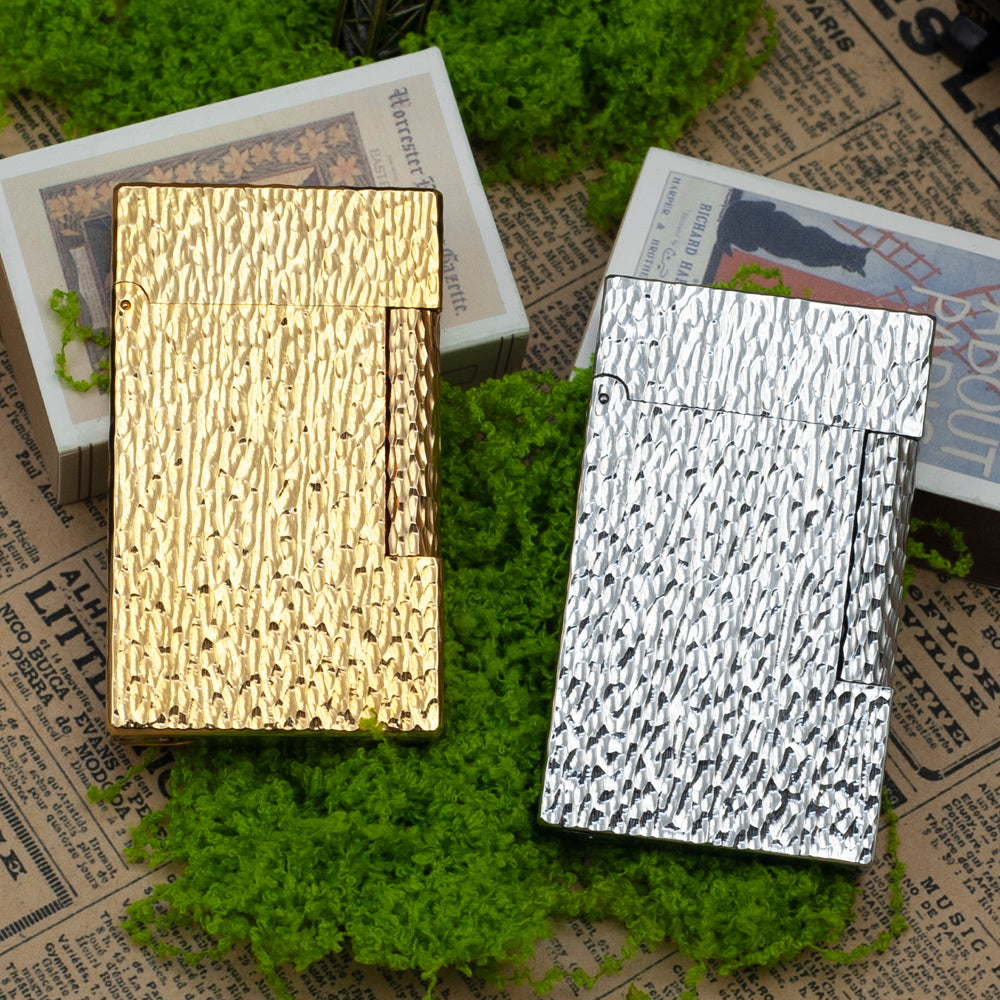 S.T. Dupont Meteorite Pit Hand-Carved Ping Sound Lighter #186