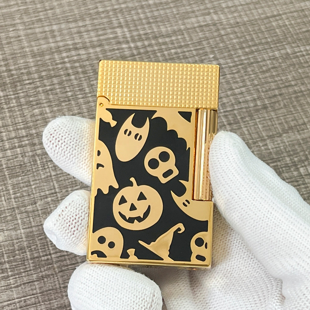Dupont Lighter with Halloween Skeleton Element Design#170