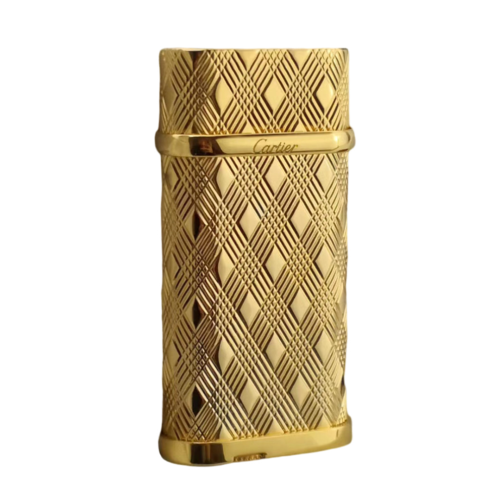 Cartier Lighter Golden Diamond Patterned – SHERRY007 Cartier Lighter Golden Diamond Patterned – SHERRY007