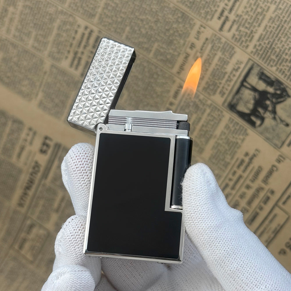 Modern Engraving Bright Sound Natural Lacquer S.T. Dupont Lighter #114