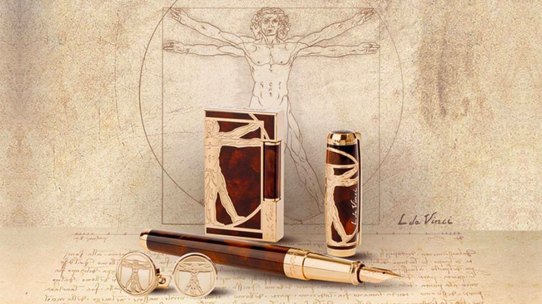 2016 S.T. Dupont Vitruvian Man Limited Edition Lighter