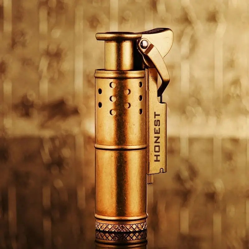 Wheel Kerosene Lighter Reusable Windproof Trench Lighter