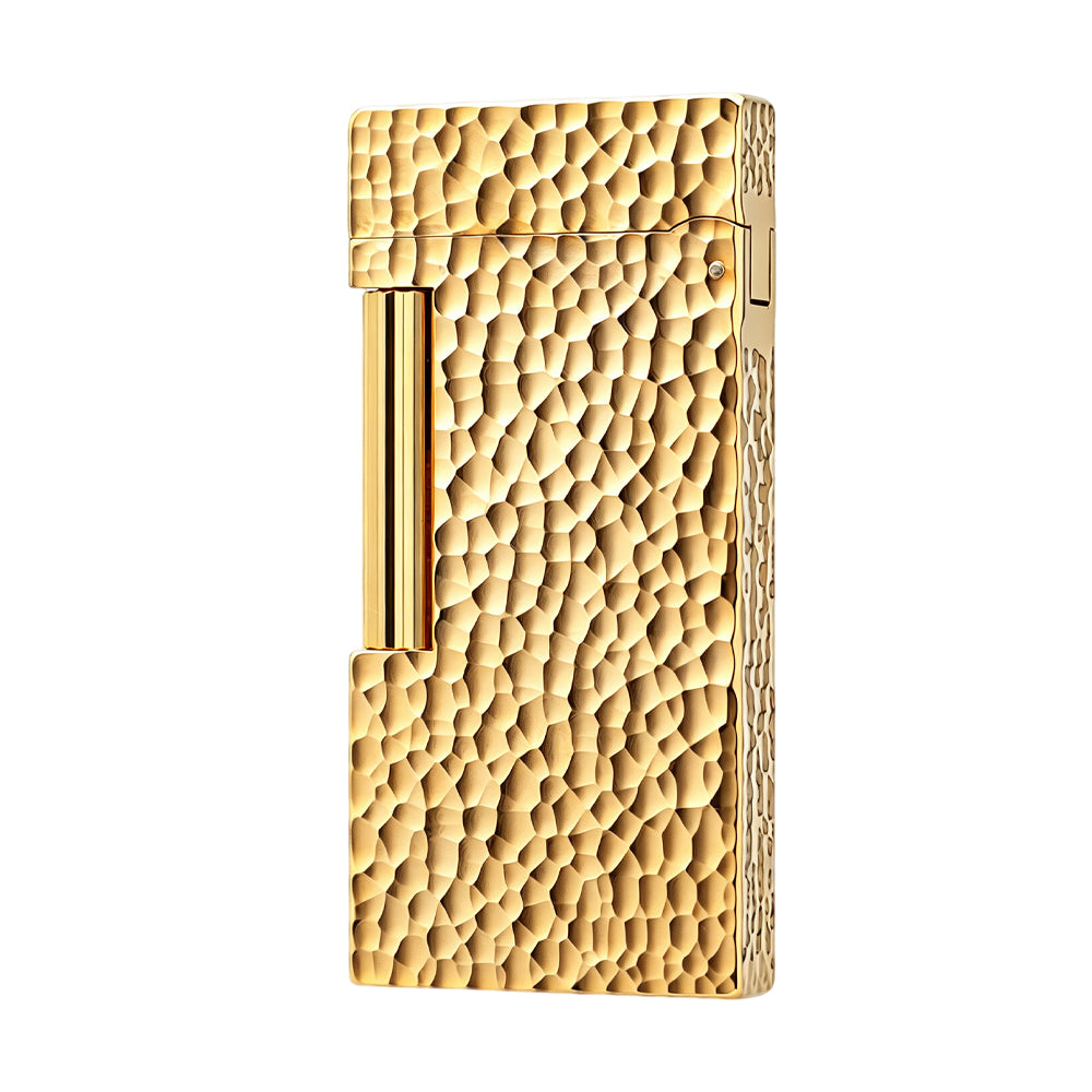 Calories Gold Hammered Texture Slim Lighter #300
