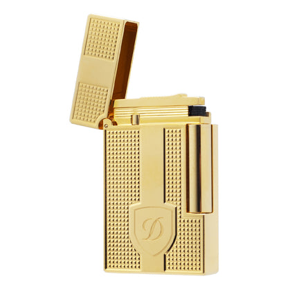 ST Dupont Classic Vertical Stripes Metallfeuerzeug #007 SILBER