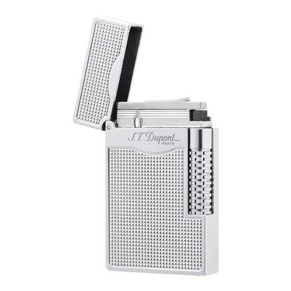 Double Flames Lattice Dupont Lighter Brass #304