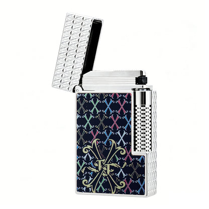 Double Flame S.T. Dupont Le Grand Fuente Opus X Multicolor Lacquer Lighter#602