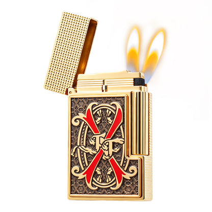 S.T. Dupont x Fuente Ligne 2 Red V Emblem Gold Lighter #250 | Limited Release - Once It’s Gone, It’s Gone.