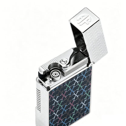 Double Flame S.T. Dupont Le Grand Fuente Opus X Multicolor Lacquer Lighter#602