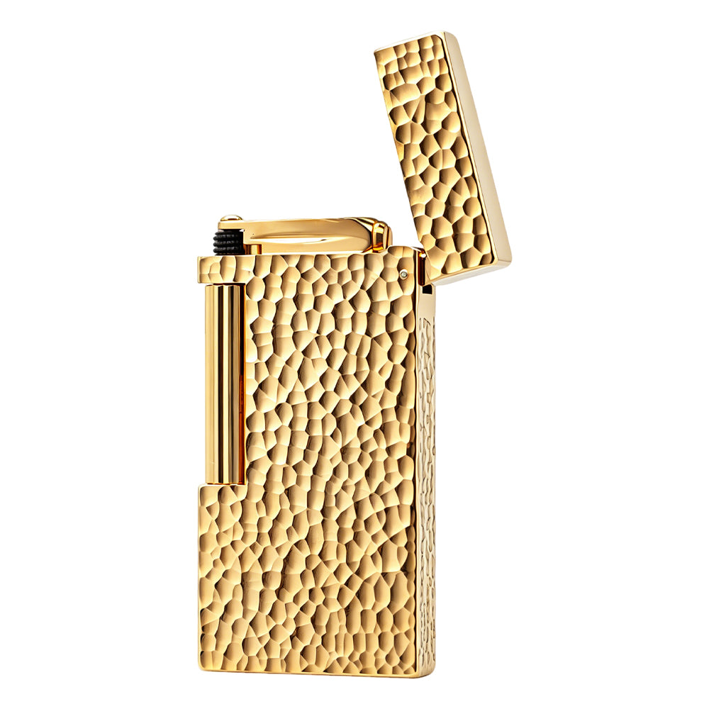 Calories Gold Hammered Texture Slim Lighter #300