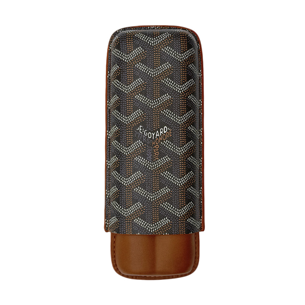 Goyard Luxury Cigar Case with Slot Holder