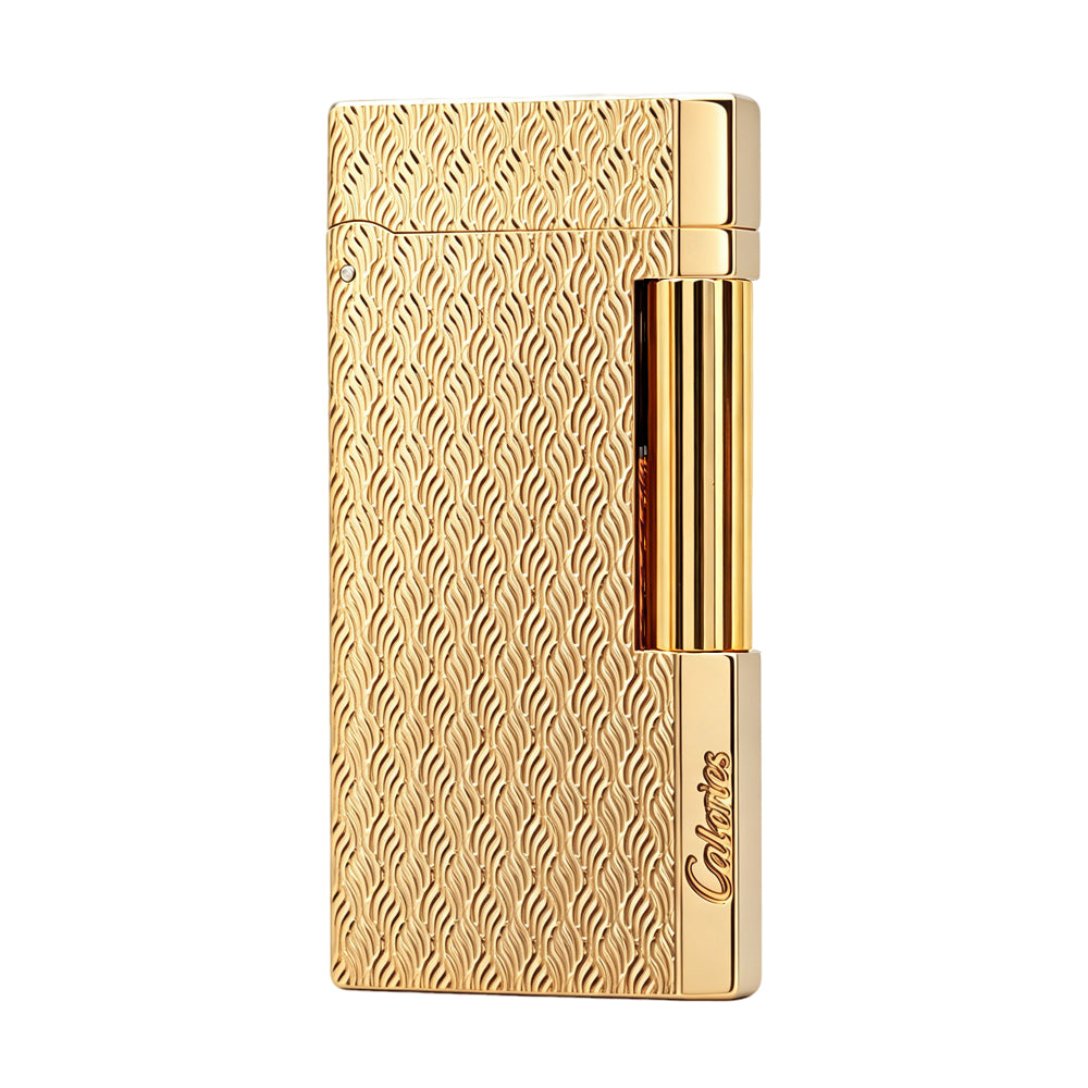 Calories Flame Wave Texture Slim Butane Lighter #303