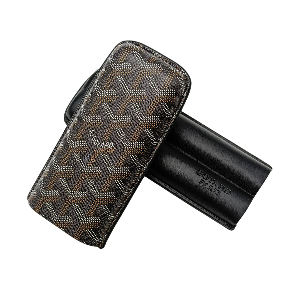 Goyard Luxury Cigar Case with Slot Holder