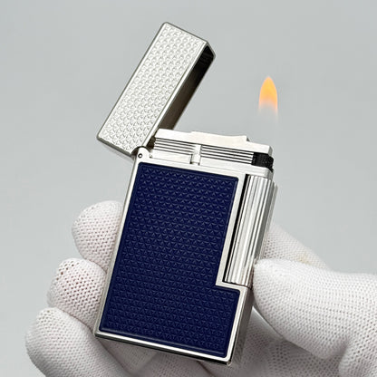 S.T. Dupont Ligne 2 Electric Blue Lacquer Guilloche Lighter#229