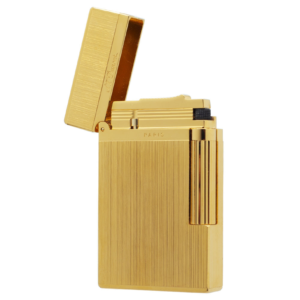 Brushed Metal ST Dupont Ligne 2 Lighter #014