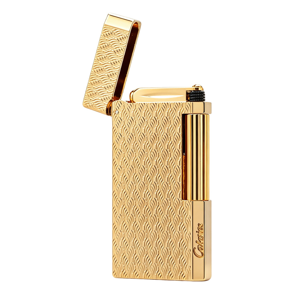 Calories Flame Wave Texture Slim Butane Lighter #303