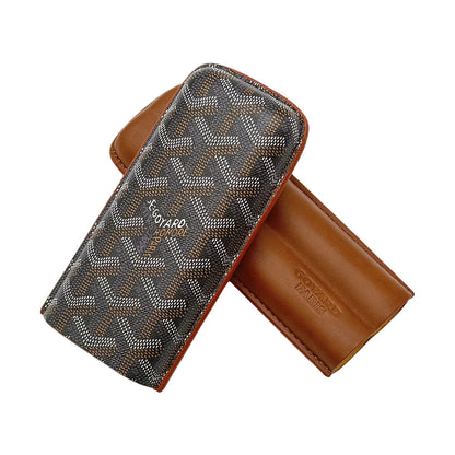 Goyard Luxury Cigar Case with Slot Holder