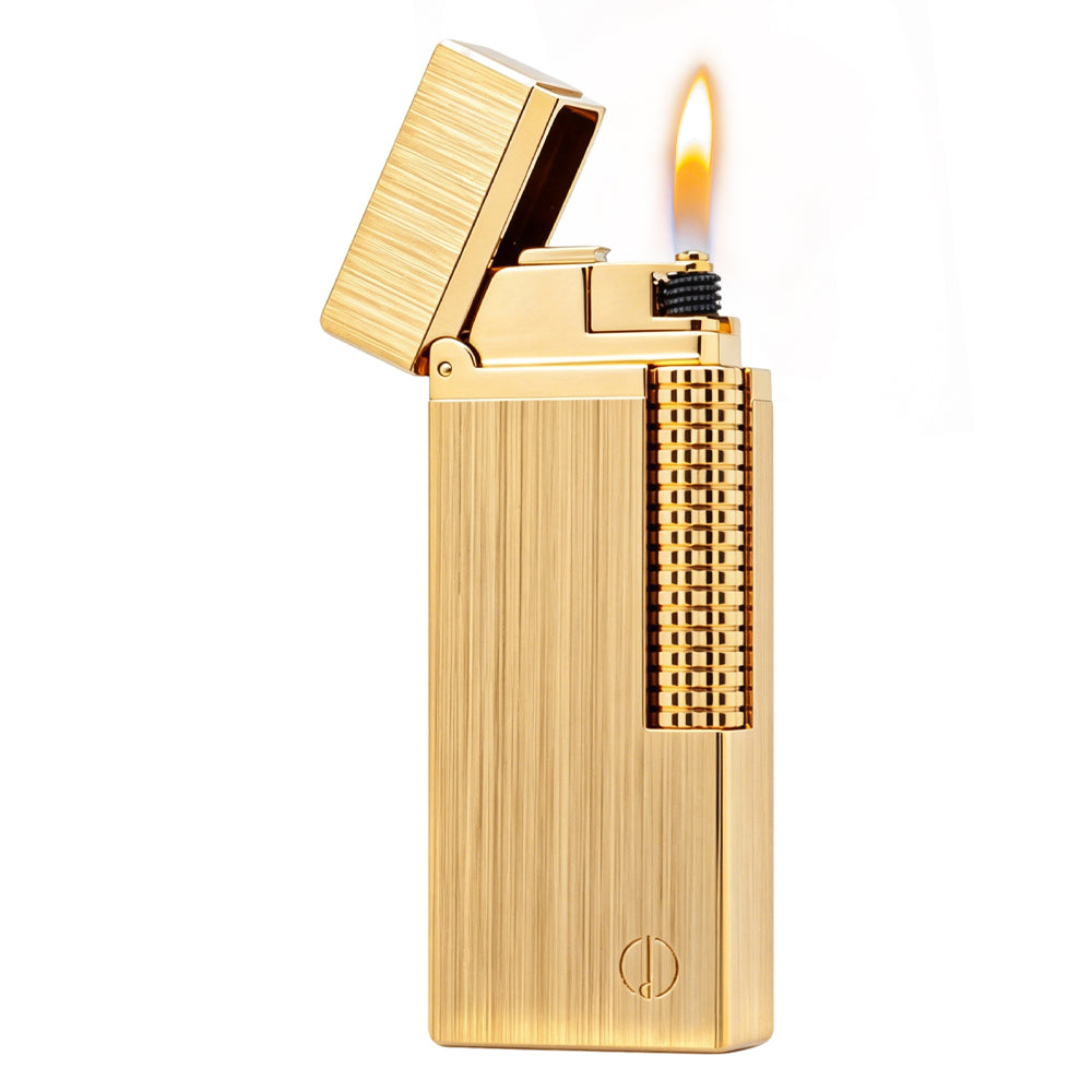 Dunhill Gold Brushed Rollagas Soft Flame Lighter