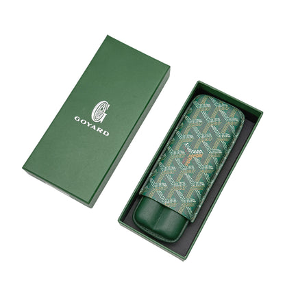 Goyard Luxury Cigar Case with Slot Holder