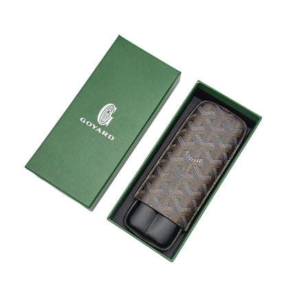 Goyard Luxury Cigar Case with Slot Holder
