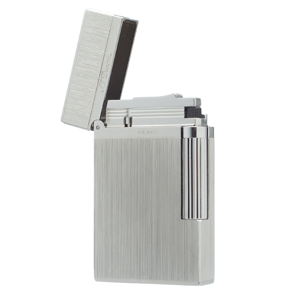 Brushed Metal ST Dupont Ligne 2 Lighter #014