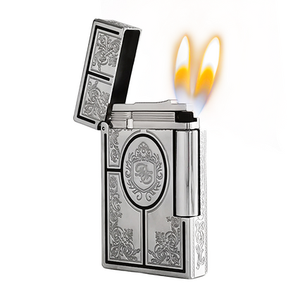 Double Flame S.T. Dupont Ligne 2 Second Empire Premium Gas Lighter#116