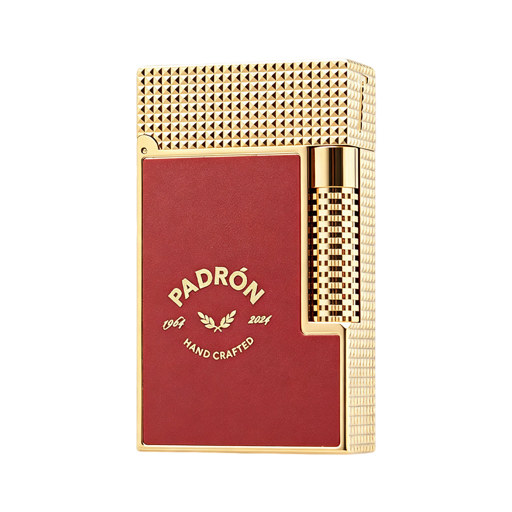 Dupont Le Grand Padrn Red Lacquer Switchable Dual Flame Lighter #607