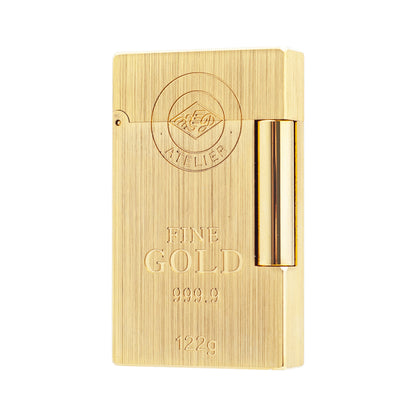 S.T.Dupont Gas Lighter Ligne 2 Particular Engraved #150 Gold