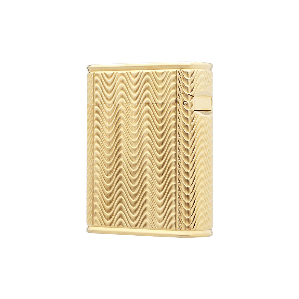 S.T. Dupont Ligne 1 Gold Wave Guilloché Engraved Cling Luxury Lighter#505