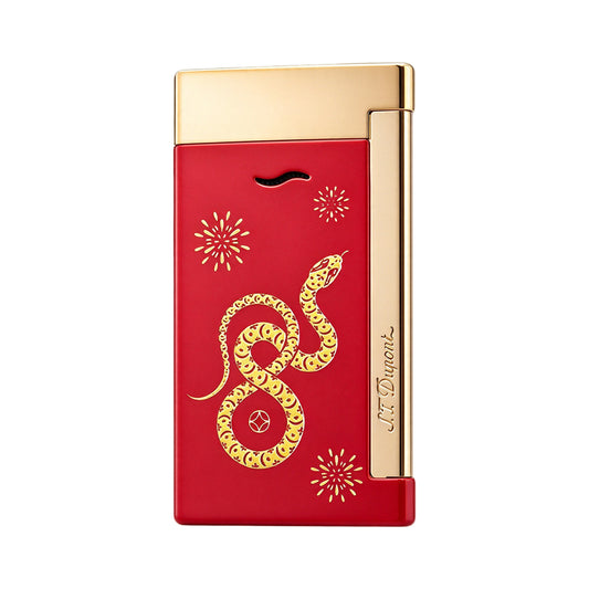 S.T. Dupont Red Lighter Slim 7 Year of the Snake Limited Edition #010