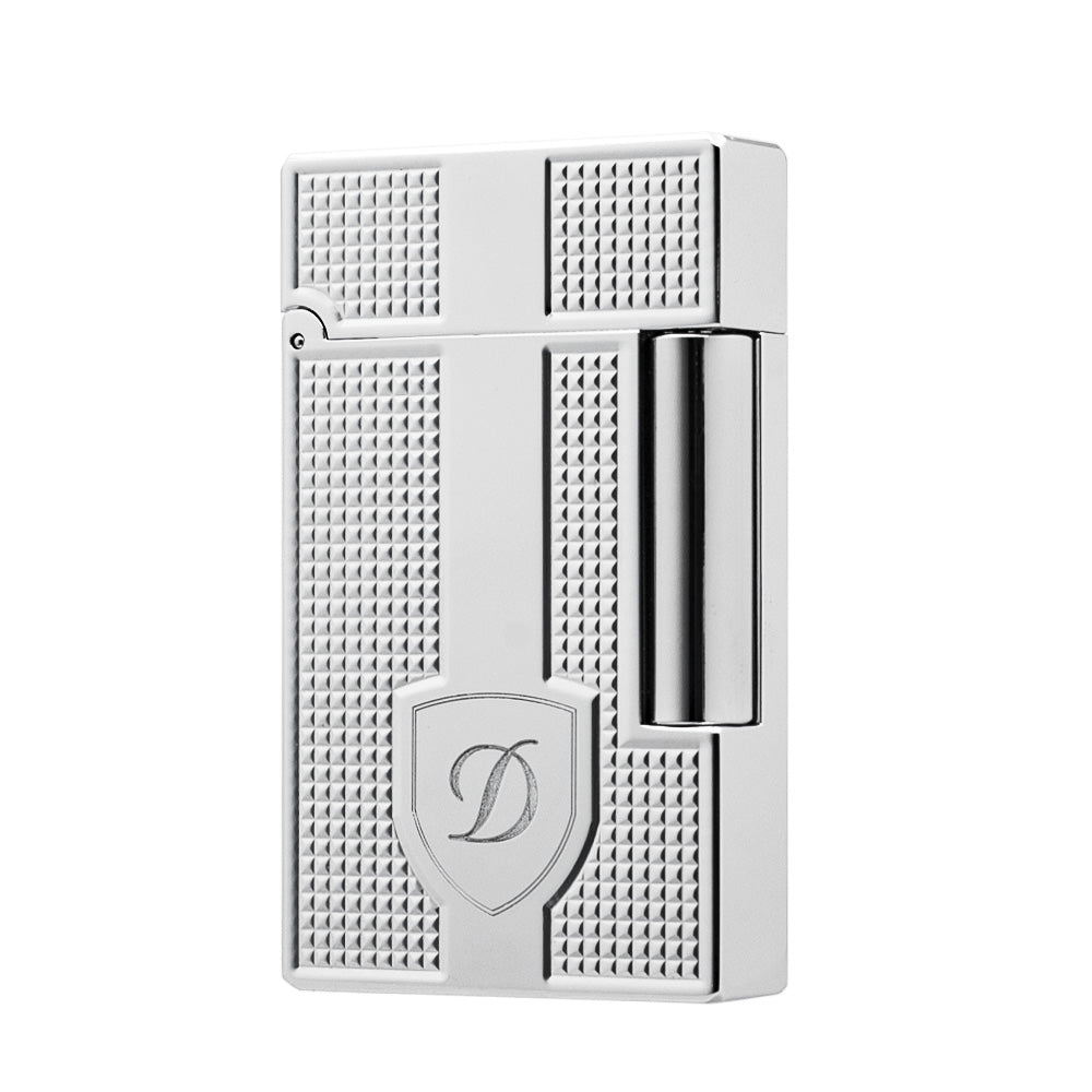 ST Dupont Classic Vertical Stripes Metallfeuerzeug #007 SILBER