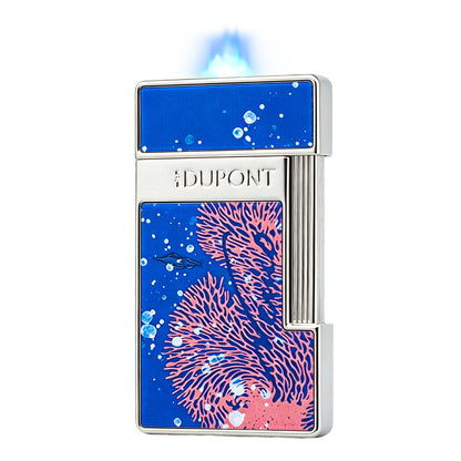 S.T. Dupont Slimmy Blue Silver Twenty Thousand Leagues Under the Sea Lighter #103