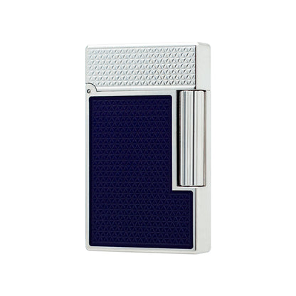 S.T. Dupont Ligne 2 Electric Blue Lacquer Guilloche Lighter#229