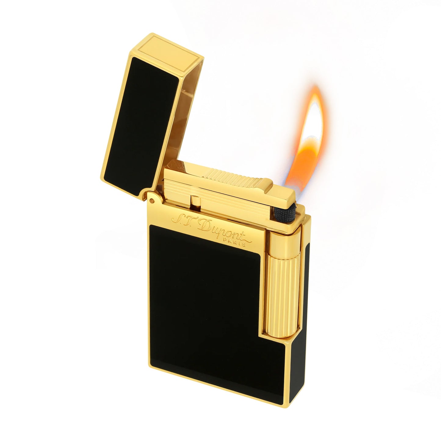 Slant Fire ST Dupont Ligne 2 Lighter Black Lacquer#072