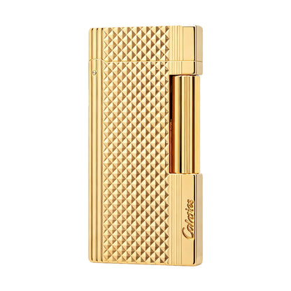 Calories Clous de Paris Stripe Texture Slim Butane Lighter #304