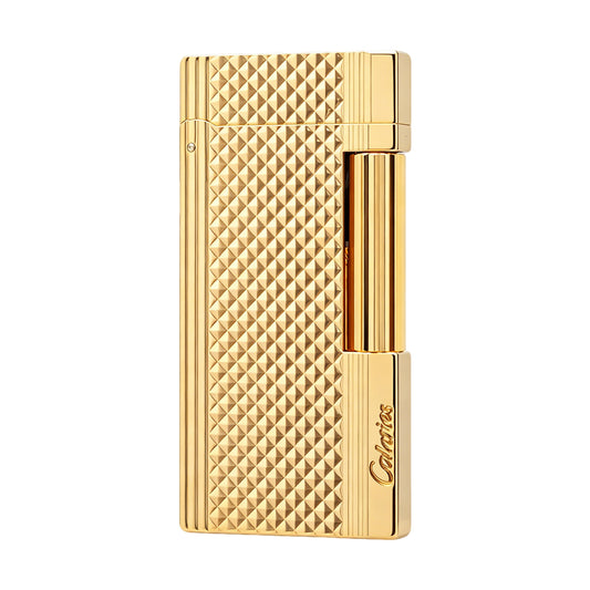 Calories Clous de Paris Stripe Texture Slim Butane Lighter #304