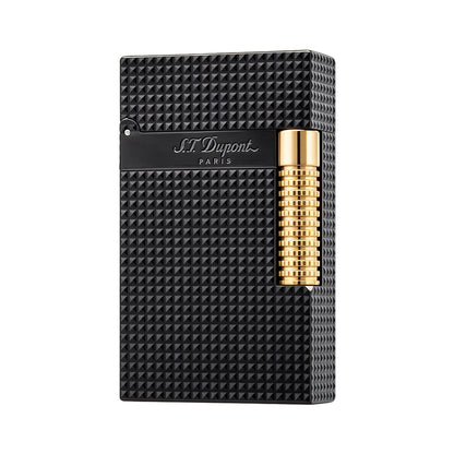 Dupont Diamond Head Switchable Dual Flame Lighter Black#600