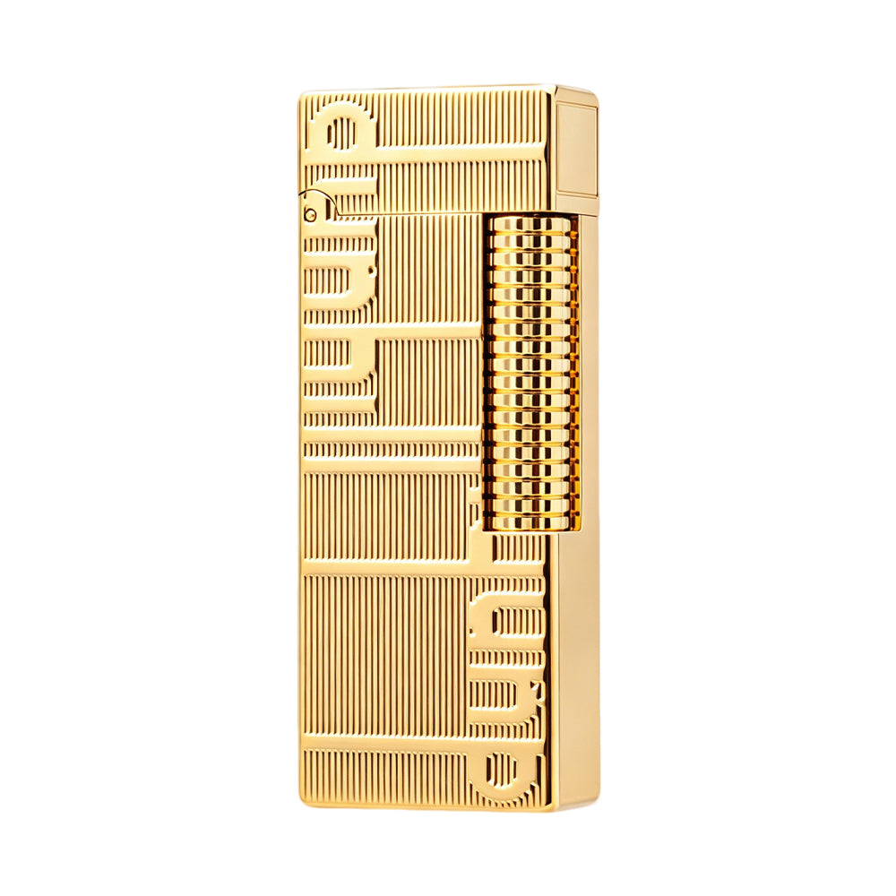 Dunhill Gold Vertical Line Rollagas Soft Flame Lighter