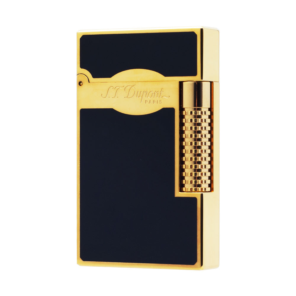 New Dial Wheel Black Classic Paint S.T. Dupont Lighter #128 Black & Blue