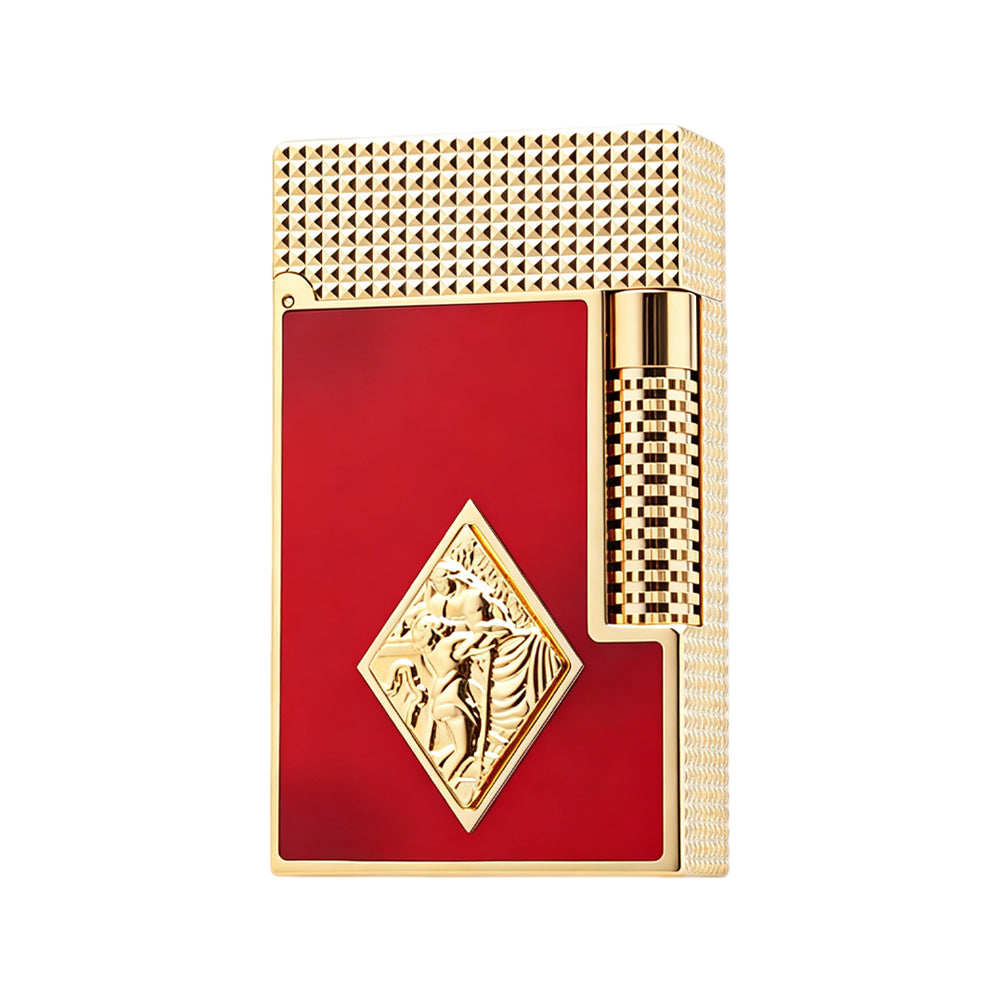 S.T. Dupont Red Lighter Le Grand Romeo Y Julieta Edition – Switchable Torch Flame & Double Flame Luxury Lighter#603