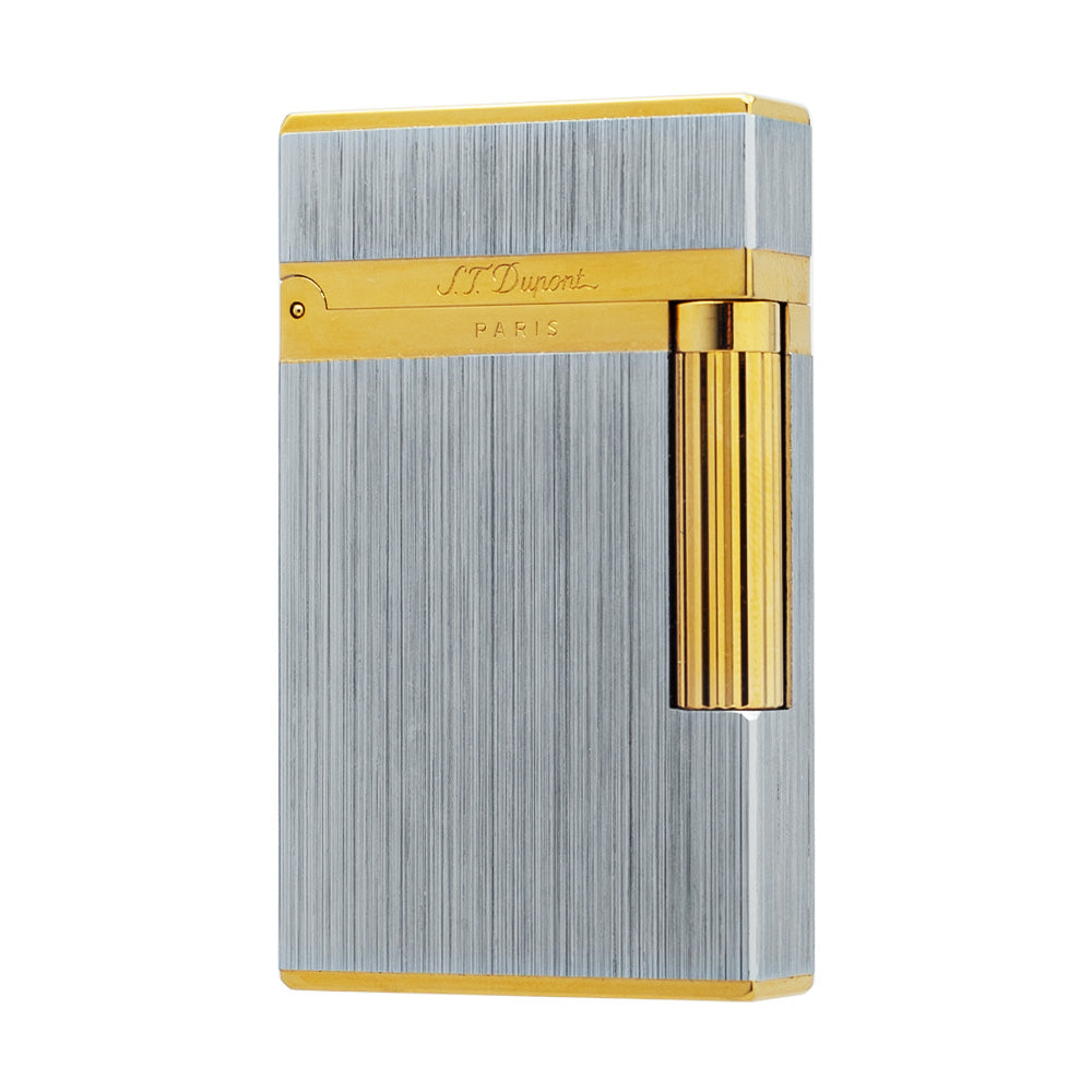 Brushed Metal ST Dupont Ligne 2 Lighter #014