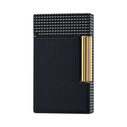 Dupont Diamond Head Matte Black Double Flame Lighter #258