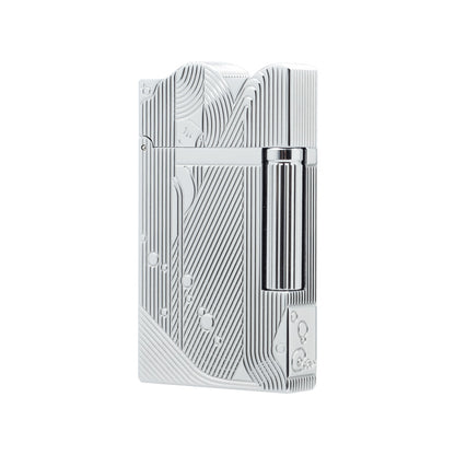 Sanji Sleeping Mermaid Dupont Engraving Cigarette Lighter #029 Silver