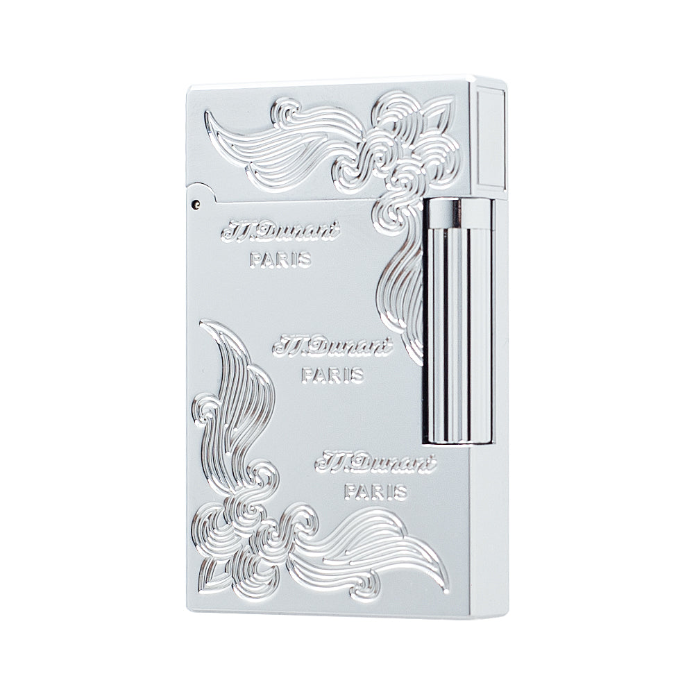 JT Dunant Lighter Three Lines Flowers Engraved #001