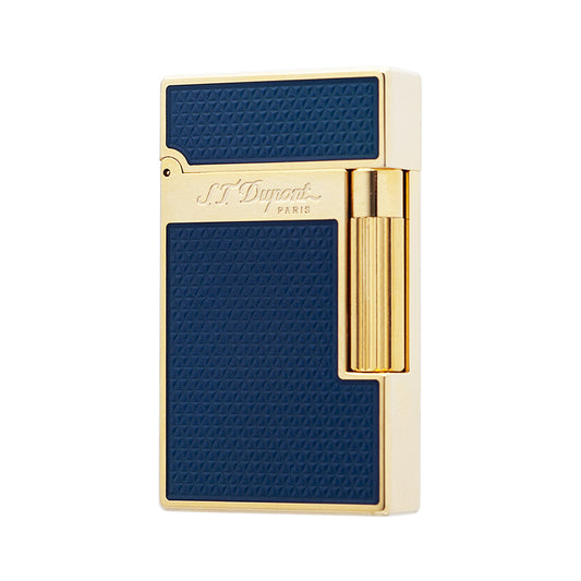 S.T.  Dupont Ligne 2 Blue Lacquer Guilloche Luxury Lighter#119