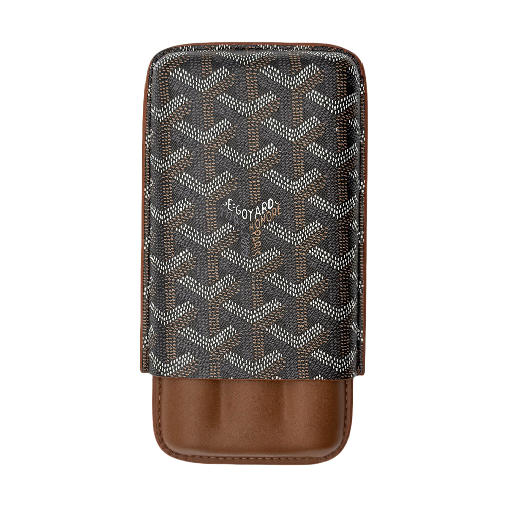 Goyard Luxury Cigar Case with Slot Holder