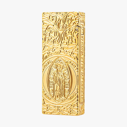 Dunh Golden Constantine Relief Engraving Soft Flame Lighter #004